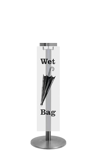 Tensabarrier 52391-1S-US Tensator Umbrella Stand, Stain Chrome Finish, 14" Base Diameter
