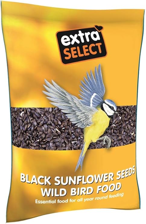 Extra Select Black Sunflower Seed Wild Bird Food, 1 kg