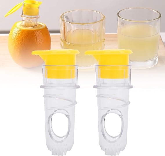 2PCS Lemon Squeezer, Screw Top Lemon Squeezer, Manual Lemon Juicer, Labor Saving With Unique Filter for Oranges, Citrus, Limes and Other Various Citrus Fruits for Cocktails Drinks
