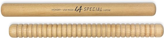 LA Special Rhythm Sticks for Kids 1 Pair, Ribbed & Smooth 8" Long, 0.75" Diameter Percussion Sticks for Preschool & Elementary Music