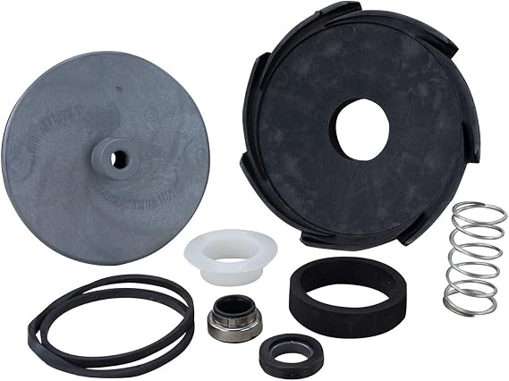 Service Kit for 1 HP Shallow Well Jet Pump Repair, Includes Impeller, Diffuser, Motor Shaft Seal (Mechanical Seal), Diffuser Gasket and Pump Body Gasket (Model 148140)