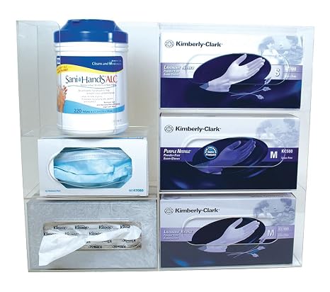 Multi Use Dispenser,19-1/2 in. W,Acrylic