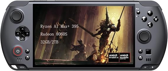 GPD Win 5, Portable Handheld Game Console 7" Touchscreen 1920X1080 Mini Laptop UMPC Win 11 CPU AMD Ryzen AI Max+ 395 32GB LPDDR5 RAM/2TB M.2 NVMe 2280 SSD (Black)