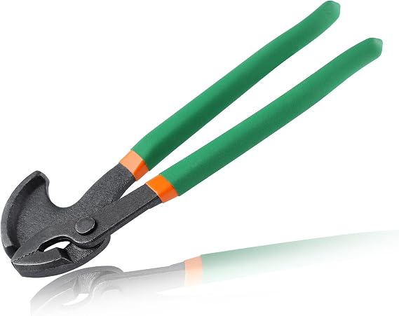 11" Nail Puller Pliers High-Leverage Nail Extractor Tool Nail Remover Tool Heavy Duty, Crescent Nail Pulling Pliers in Dull Finish, Nail Puller Tool Cats Paw Nail Puller Carpenters Tools