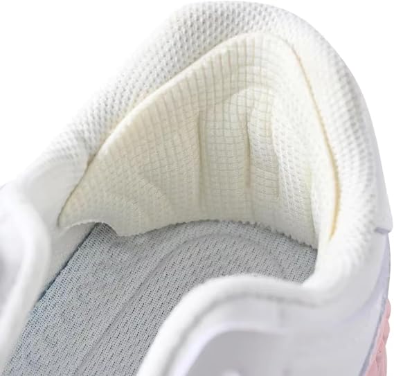 Crown Shaped Self Adhesive, Shoe Heel Tapping Preventer, Shoe Collapse Pad, Inner Tear Cloaking Patch on Shoe, Heel Protector (KREM, 1 PAIR)