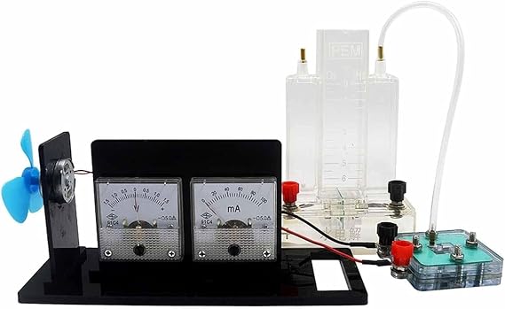 Hydrogen and Oxygen PEM Proton Membrane Hydrogen Fuel Cell Experimental Device Hydrogen Fuel Demonstrator Water Electrolysis to Produce