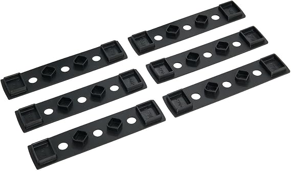 Rhino Rack Quick Mount Fit Kit (RLT600 Rubber Base x 6), Black, (QMFK05)