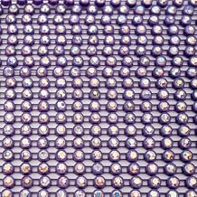 Crystal Lane Rhinestone Banding 10yds, ss12 Purple Casing, Crystal AB
