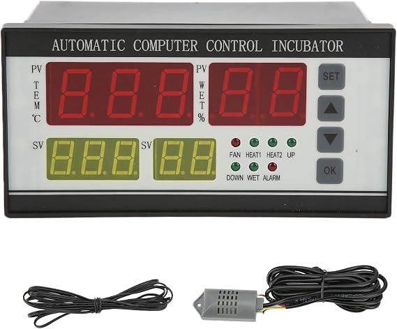 110V Egg Incubator Temperature Controller Humidity Sensor Thermostat Auto | Automatic Thermostat Heating Temperature Controllers