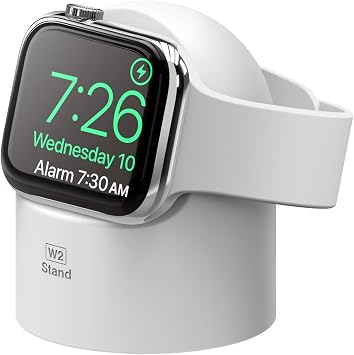 elago W2 Charger Stand Compatible with Apple Watch Series Ultra3/Ultra2/Ultra/11/10/9/8/7/6/5/4/3/2/1/SE3/SE2/SE1 49mm, 46mm, 45mm, 44mm, 42mm, 41mm, 40mm, 38mm
