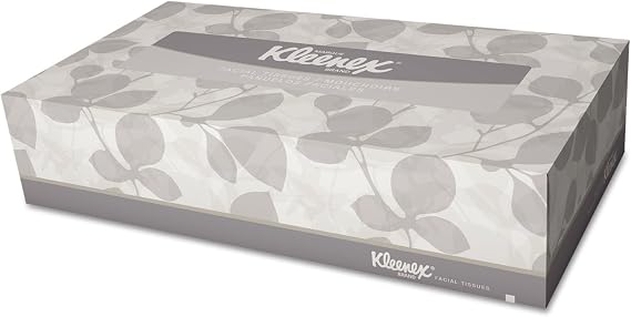 White Facial Tissue, 2-Ply, White, Pop-Up Box, 100 Sheets/Box