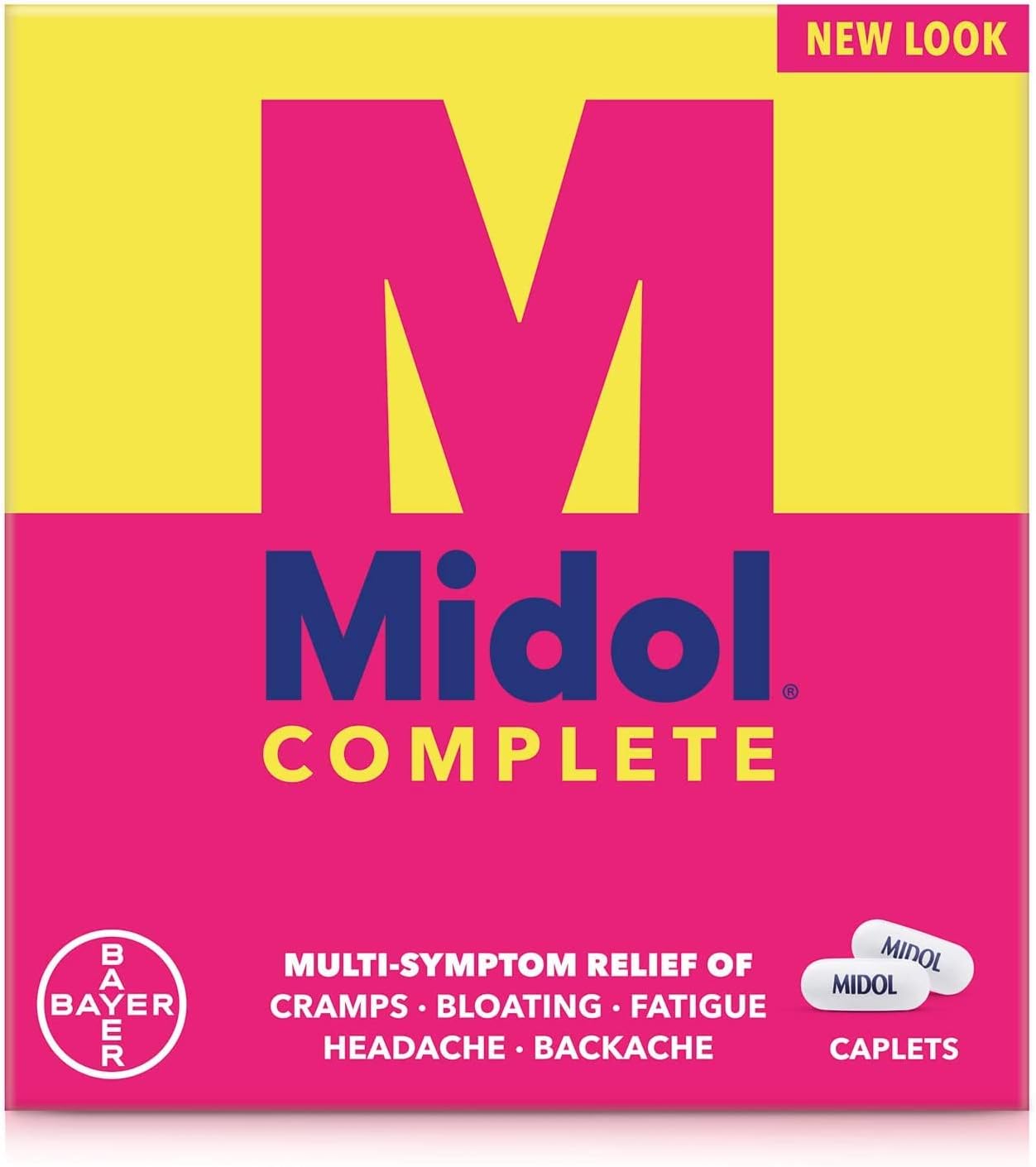 Midol Complete Caplets, 24-Count Pack of 2, Packaging May Vary