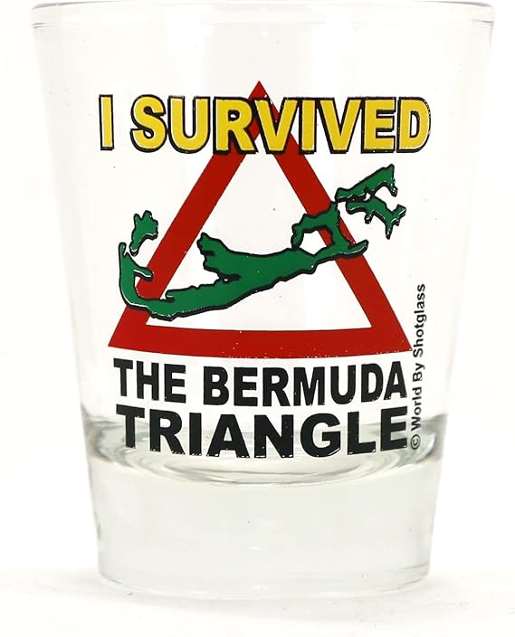 World By Shotglass Bermuda Triangle Shot Glass
