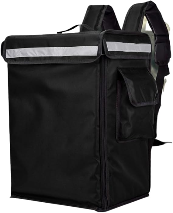 Food Delivery Bag 42L/58L Large Takeaway Bags Fast Food Pizza Delivery Bag Ice Box Insulation Lunch Bags Storage Box Scooter Backpack (Color : 42L Red Color) (Color : 42l Black Color)