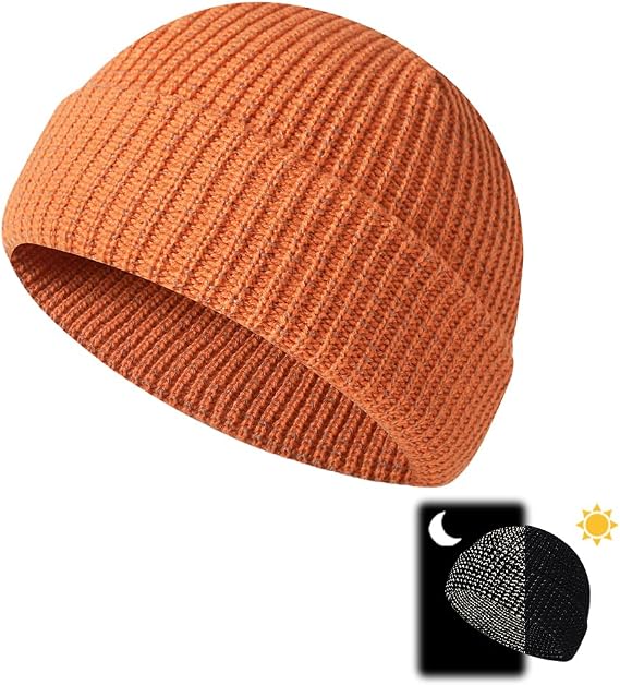 Reflective Beanie, 2026 New Reflective Beanie Hat,Unisex Winter Warm Knitted Hat for Night Walks