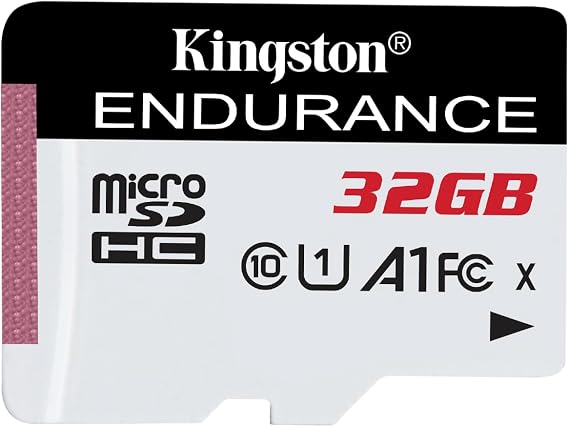 Kingston High Endurance 32GB MicroSD Card High Performance, 1080P, Full HD, Up to 95MB/S Read, (SDCE/32GB)