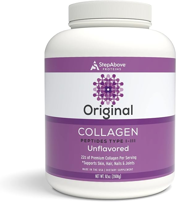 Original Collagen Peptides, Premium Hydrolyzed Type I-III 100% Bovine, 92 Oz