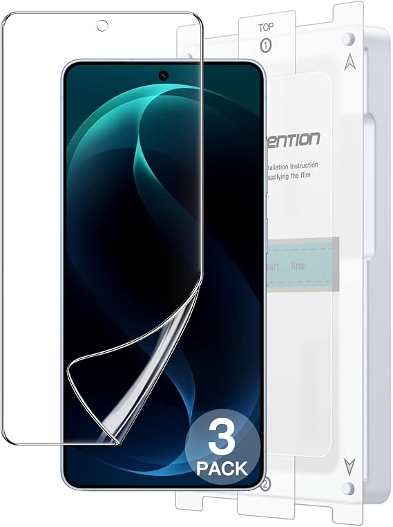 JETech TPU Screen Protector for Samsung Galaxy S26 Ultra, Auto Alignment | Flexible TPU Film, 3-Pack, Fingerprint ID Compatible, HD Clear, Case-Friendly
