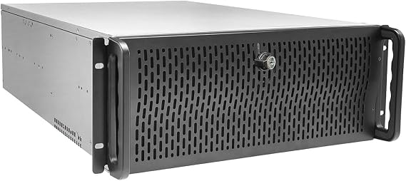 Codegen 635mm 4U Rackmount Server Case, E-ATX, 15 x 3.5" HDDs, 3 x 120mm HDB PWM Fans & 3 x 120mm or 2 x 80mm HDB Fans Included | Black