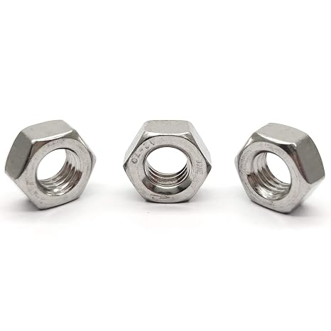 M8X1.25mm 304 Stainless Steel Left Hand Thread Hex Nuts Reverse Nuts 20pcs