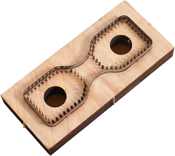 Leather Cutting Dies, Die Cutter Metal Cut Mould for Keychain DIY Strap Craft (Style 2)