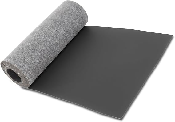 Mass Loaded Vinyl Soundproofing Barrier, 1 x 8 Feet, 1.16 lb/sqft | MLV Noise Blocking Sheet, 1/8 in Heavy Duty Sound Barrier, Flexible Anti Vibration Sound Proof Barrier for Walls, Doors, HVAC