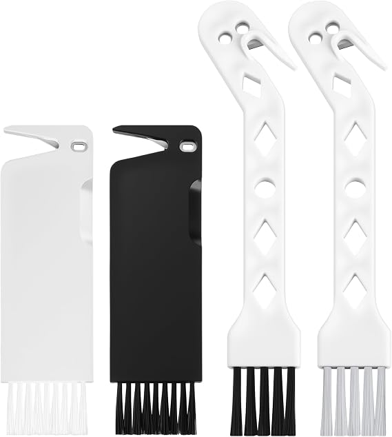 4 Pcs Vacuum Cleaner Brush, 2 in 1 Vacuum Roller Cleaning Tool | Universal Dust Brush Attachment, Durable, For Sweeping Robot, Handheld Vacuum