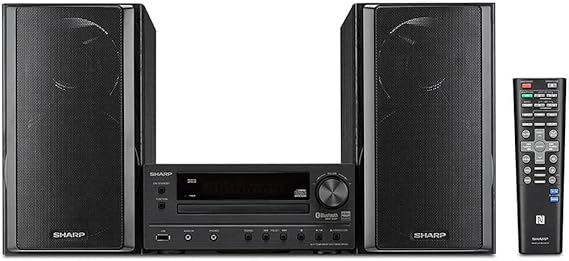 Sharp XL-HF203B Hi-Fi Component Stereo Speaker System with High Resolution Audio
