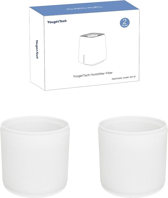 YougetTech Humidifier Wicks Standard 2-Pack - Compatible with EH18/EH18S