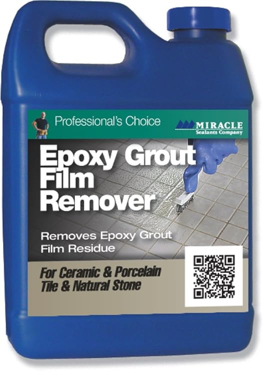 Miracle Sealants Epoxy Grout Film Remover for Tile & Stone, Quart | Removes epoxy grout haze & film from ceramic & porcelain tile & natural stone.