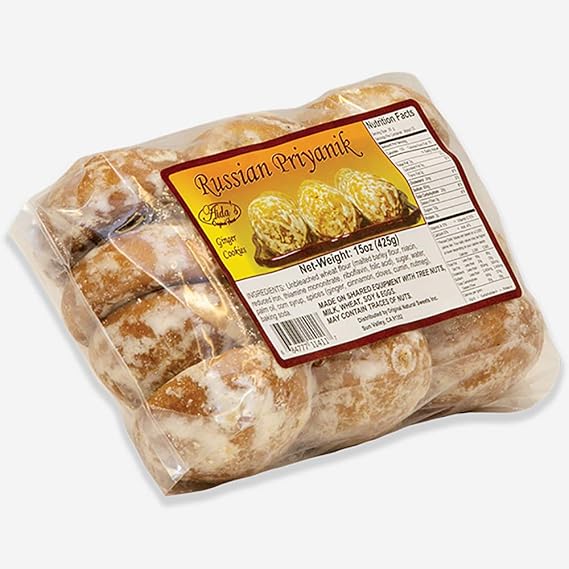 Pryanik, Gingerbread | Ginger Cinnamon Cookies, Russian Honey Cake | 14oz | 400g