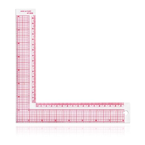 L-Shaped Sewing Ruler - ShiningUU 90 Degree Transparent Quilting Ruler for Fabric Pattern Making | Professional Tailor Measuring Tool for DIY & Craft