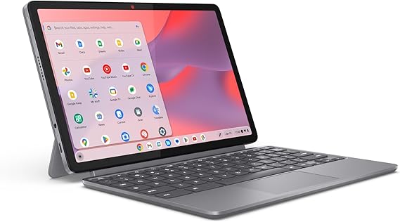 Lenovo Chromebook Duet - 2025 - Convertible Laptop - ChromeOS - 11" WUXGA IPS Touch Display - 4GB Memory - 64GB Storage - MediaTek Kompanio 838 - Luna Grey