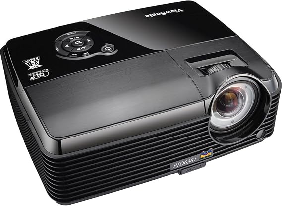 ViewSonic PJD6381 XGA Short Throw DLP Projector -120Hz/3D Ready, 2500 Lumens, 2400:1 DCR