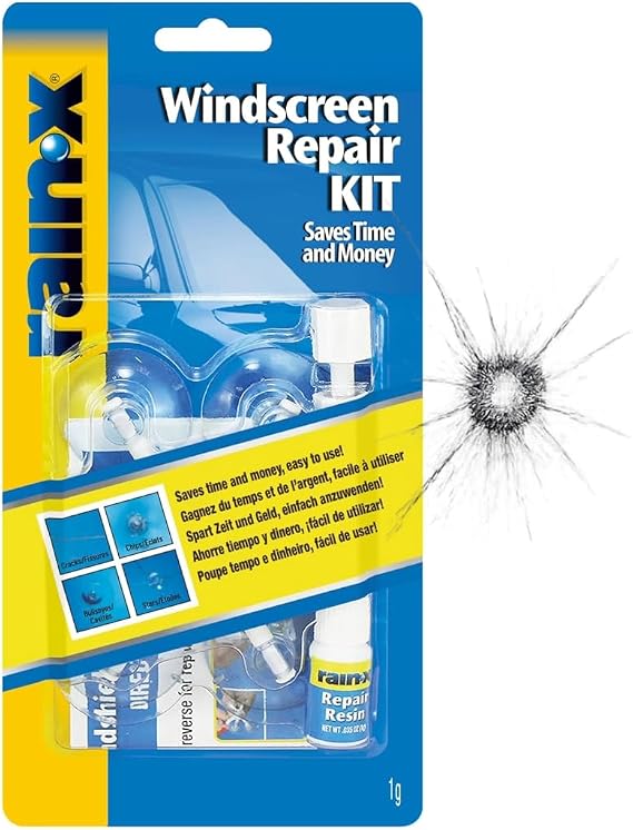 Rain-X Windscreen Cracks/Chips Repair Kit Easy Application - 15min Repair