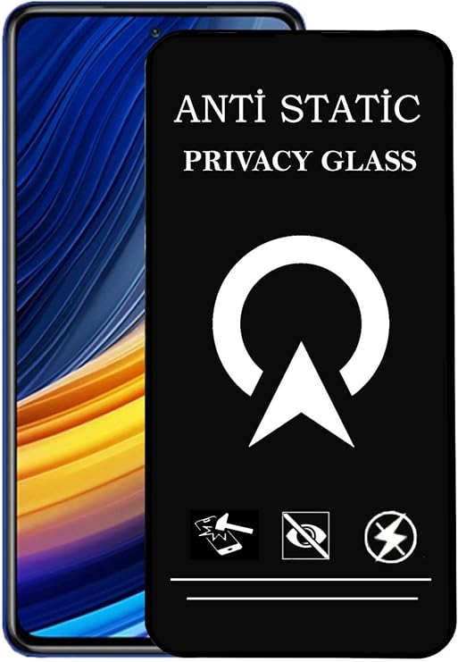 KZY CONTACT Fully Coated Anti Static Invisible Sapphire Screen Protector Ghost Glass compatible with Xiaomi Poco X3 Pro
