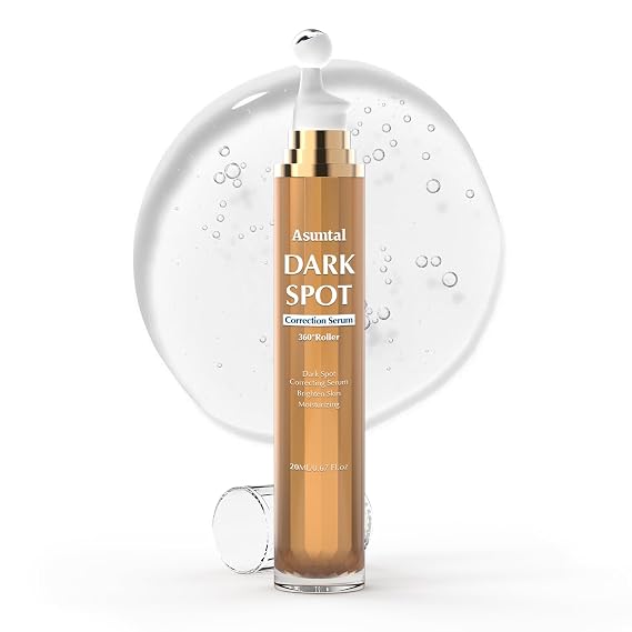 Dark Spot Remover For Face Skin Care Serum, Dark Spot Corrector For Face Age Spot Remover with Massage Roller (0.67 Fl Oz)