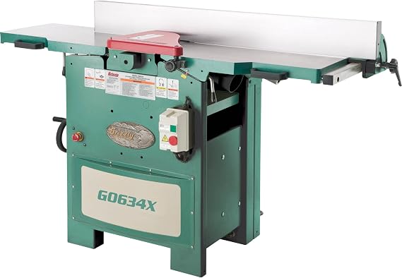Grizzly Industrial G0634X 12" 5 HP Planer/Jointer with V-Helical Cutterhead