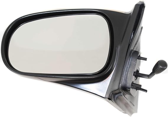 Kool Vue Driver Side Manual Lever Control Non-Heated Mirror for Honda Civic 1996-2000 Textured Coupe & Hatchback