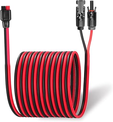 Ansofien 10AWG Solar Panel to Anderson Connector Cable - 30FT Extension Cable for Yeti Portable Power Station
