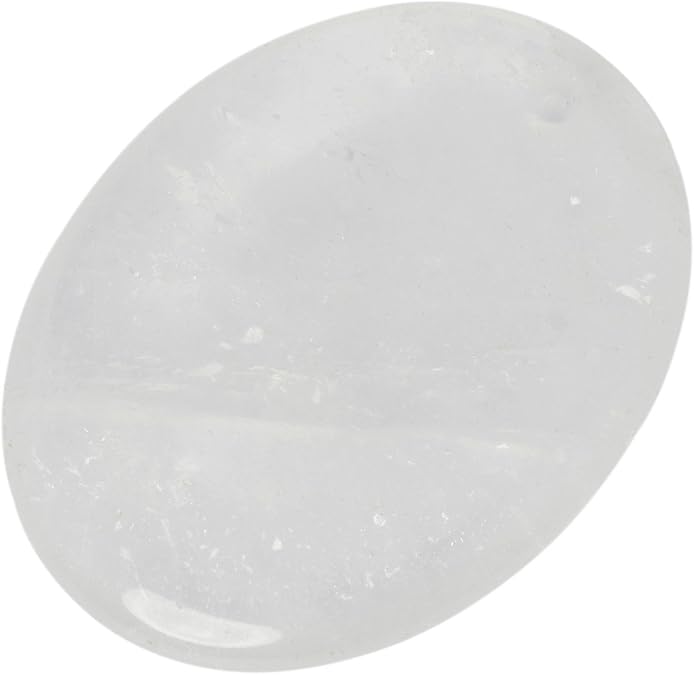 TUMBEELLUWA Top Drilled Healing Crystal Worry Stone for Jewelry Making