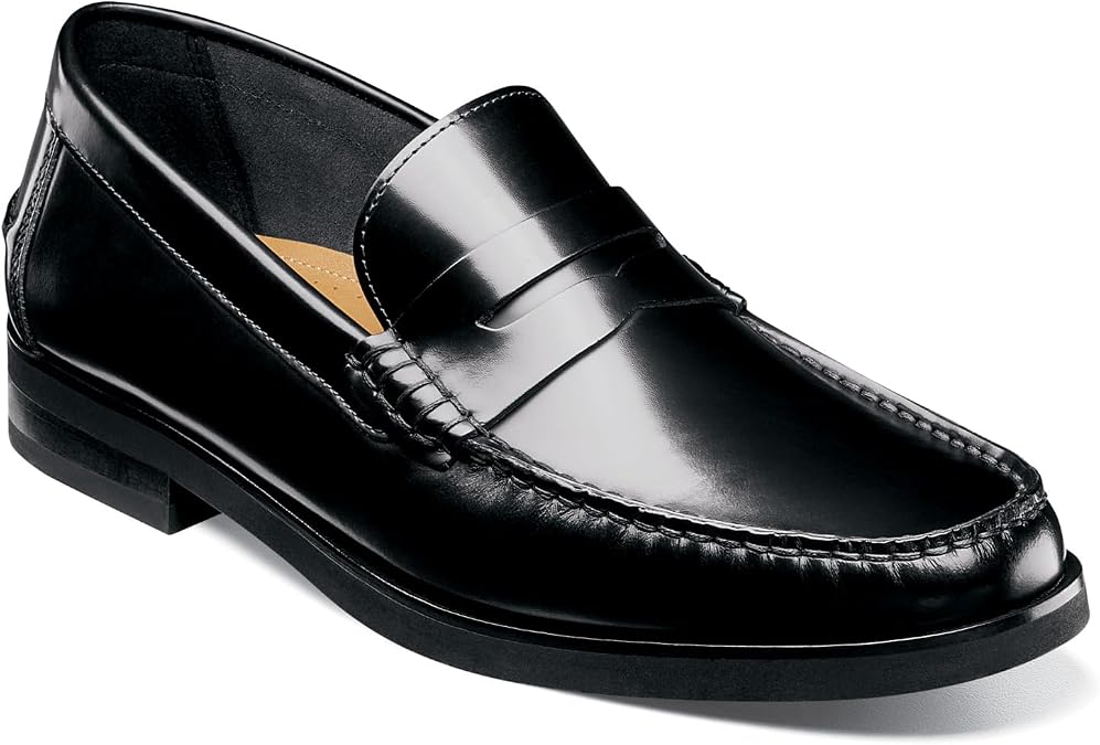 Florsheim Berkley Flex Penny Loafer Men's Slip On, 10.5 D(M) US, Black