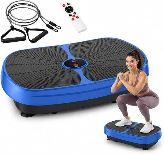 Fitness Vibration Plate Exercise Equipment Whole Body Shape Exercise Machine Vibration Platform Fit Massage Workout Trainer,Max User Weight 330lbs