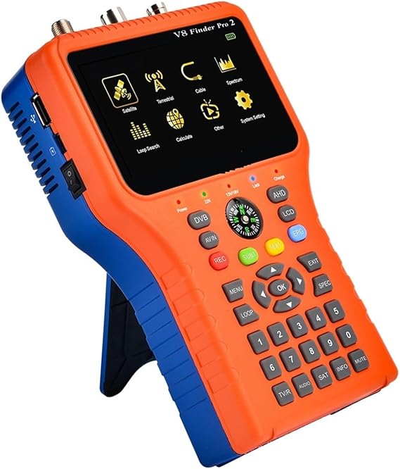 V8 Finder Pro 2 Satellite Meter DVB-S2/T2/C HD Digital 1080P High Sensitivity