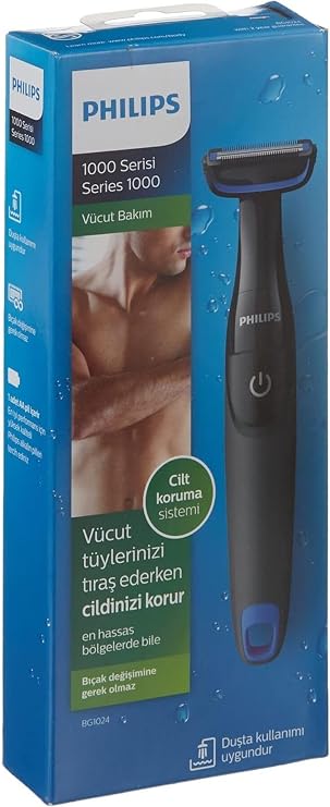 Philips BG1024/15 Vücut Bakım Seti, Islak/Kuru, Siyah