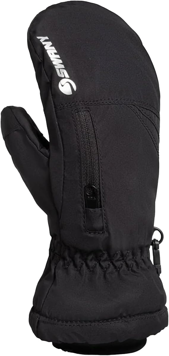Swany Junior X-Ceed Mitts - Waterproof Breathable Touchscreen Warm Insulated Winter Sports Mittens with Quick-Release Strap