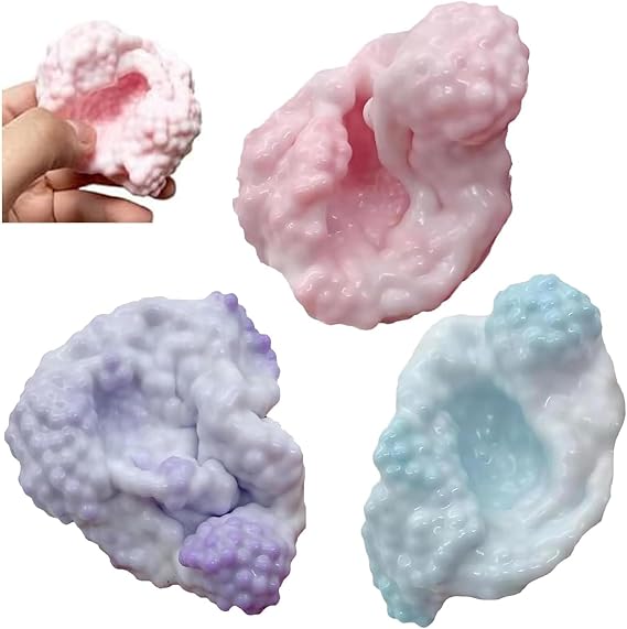 3 Pack Stress Relief Balls with Soft Bead Filling – Adult Hand Exercise