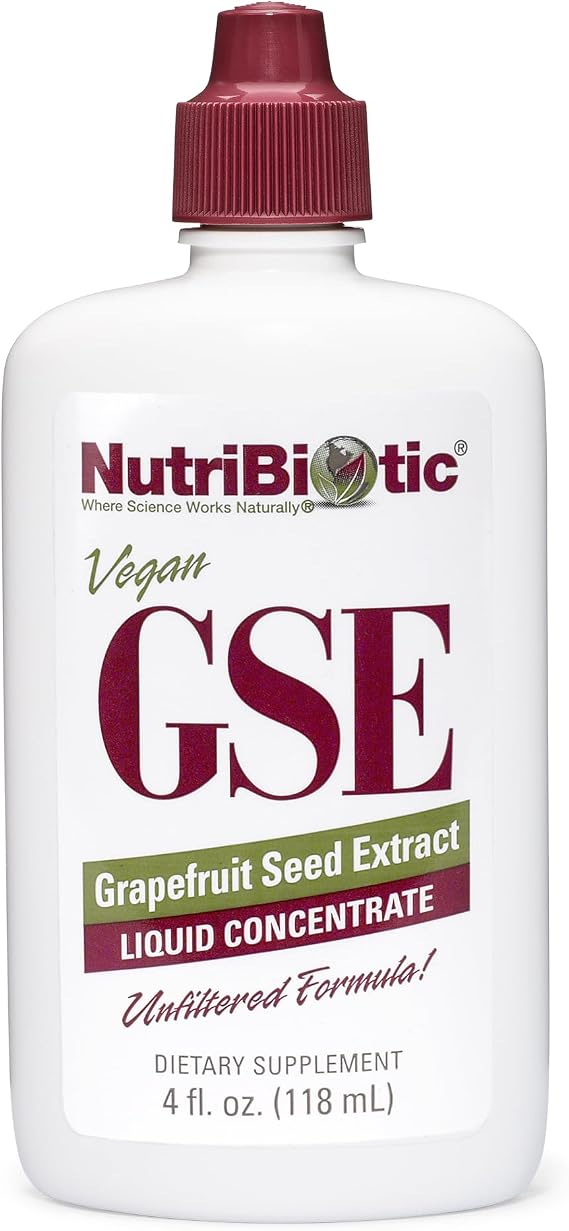 NutriBiotic GSE, 4 Oz Liquid | The Original Grapefruit Seed Extract Premium Concentrate with Bioflavonoids | Vegan, Gluten Free, Non-GMO