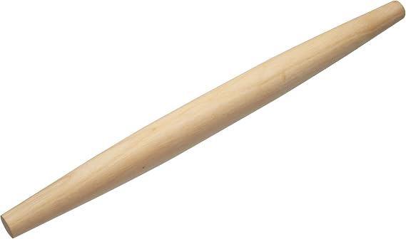 KitchenCraft World of Flavours Tapered Wooden Rolling Pin, French/Italian Style, 50 cm