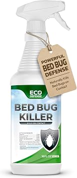 Eco Defense Bed Bug Killer - Bed Bug Spray & Dust Mite Spray - Natural Treatment - 16 Oz